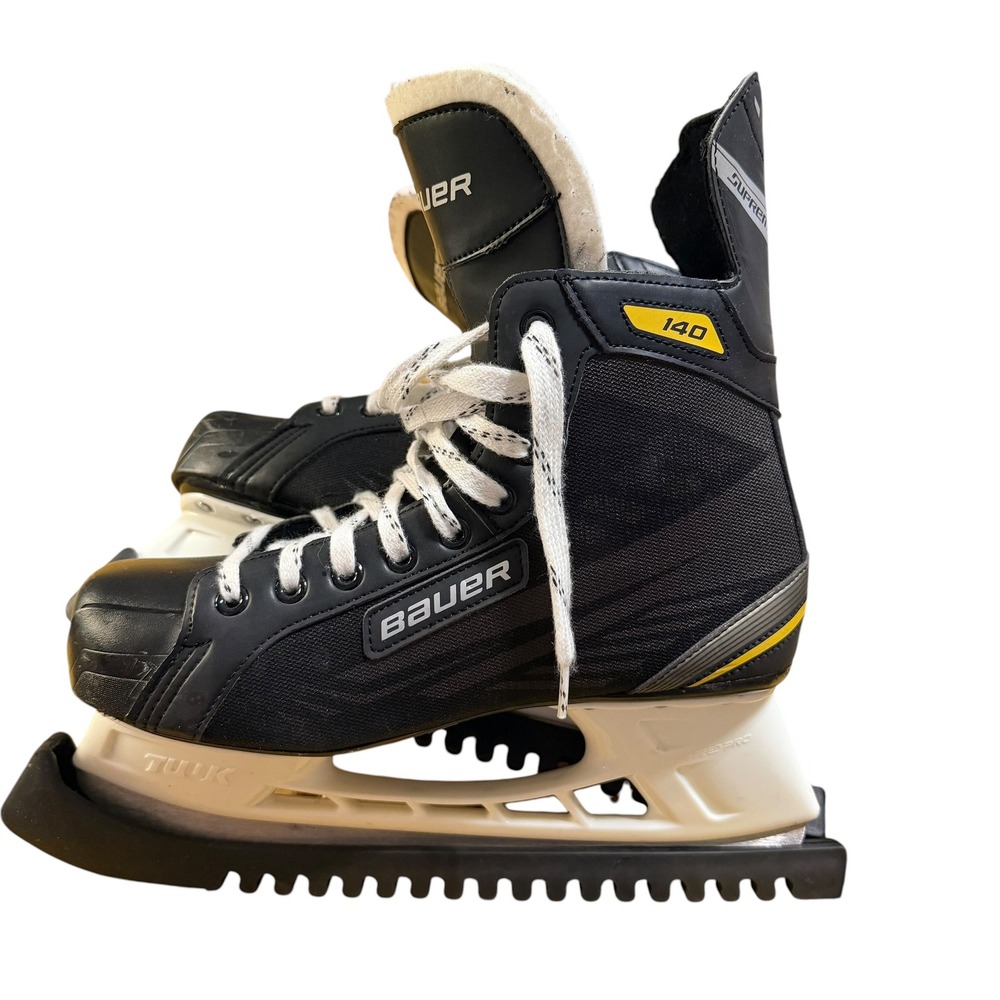Bauer Supreme 140 Ice Hockey Skates Black Yellow US 11.5 TUUK Lightspeed Pro